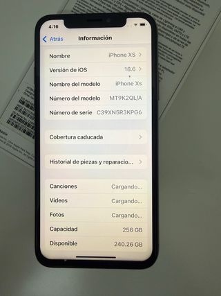 iPhone XS Oro 256GB