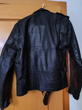Chaqueta Cazadora Piel Negra