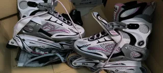 Patines Fila Blancos y Morados