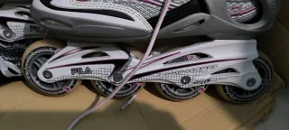 Patines Fila Blancos y Morados