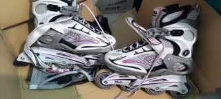 Patines Fila Blancos y Morados