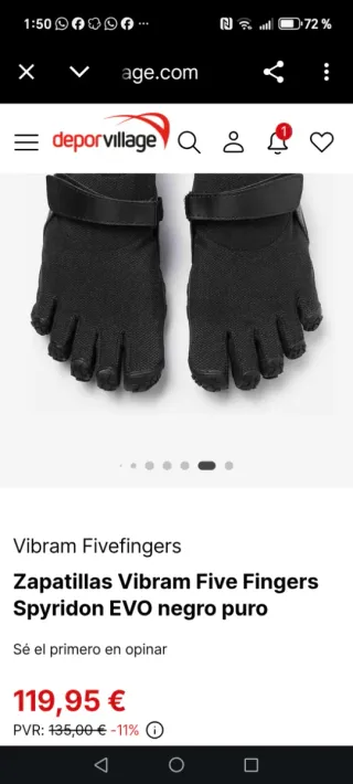 Zapatillas Vibram Negras