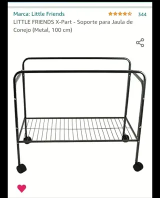 Jaula conejo con soporte