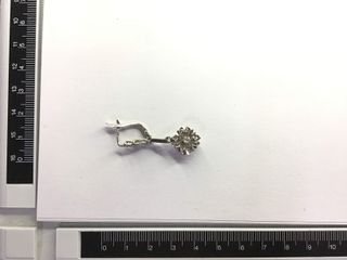 pendientes oro 18k con piedra