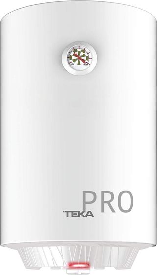 Teka EWH 30 C - Termo Eléctrico de 30 L, Consumo Medio 1-2 personas, Tanque Esmaltado Zafire, con Termómetro y Válvula de Seguridad, Color Blanco