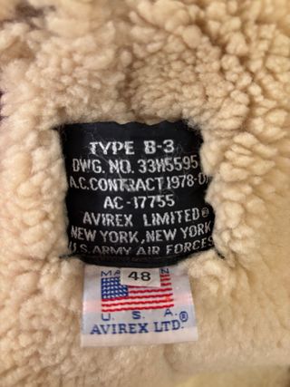 Chaqueta Aviador AVIREX B3 Marrón