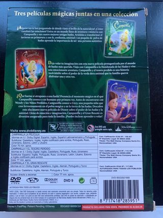 Trilogía Campanilla DVD Colección 3 Películas