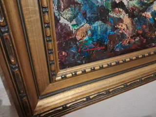 Cuadro decorativo paisaje pueblo