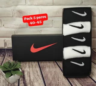 Pack 5 pares calcetines Nike 40-45. En caja. Nuevo