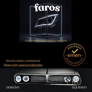 FARO IZQUIERDO ELECTRICO CON MOTOR H7+H7 Audi A4 (2008 en adelante)