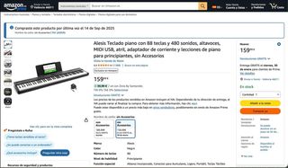 Teclado Alesis 88 teclas