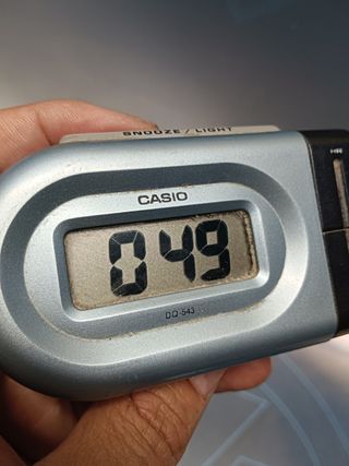 Despertador de viaje Casio DQ-543-digital ,LED alarma diaria