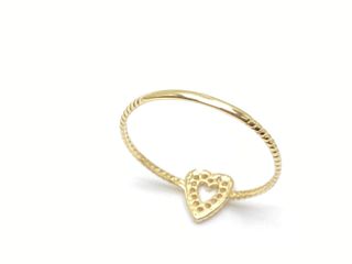 anillo oro 18k con piedra con circonita