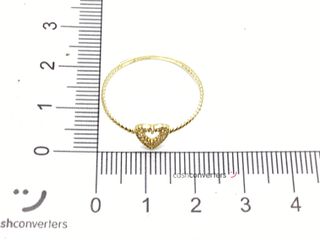 anillo oro 18k con piedra con circonita