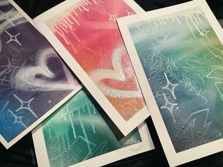 Pintura original de Corazón Graffiti