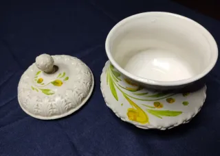 Zuccheriera in ceramica artigianale anni 80