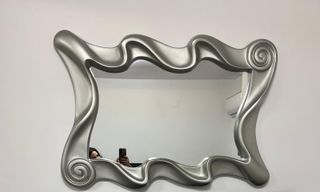 Espejo decorativo plateado