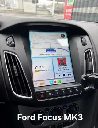 Rádio Ford Focus MK3 Tipo Tesla Android 14 com GPS
