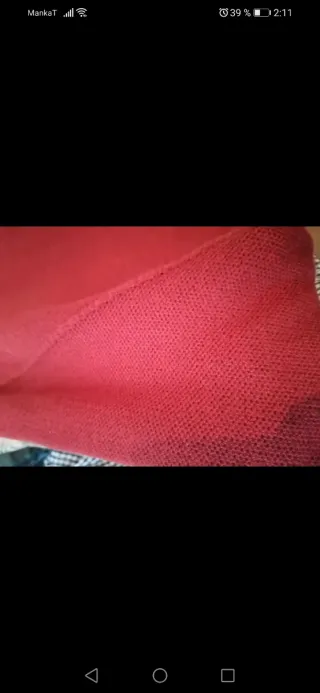 Jersey de punto rojo para hombre