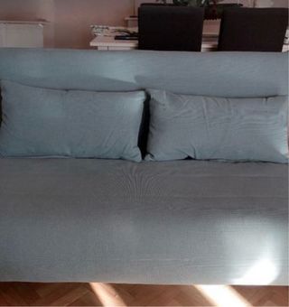 Sofá Cama 2 Plazas Verde Agua