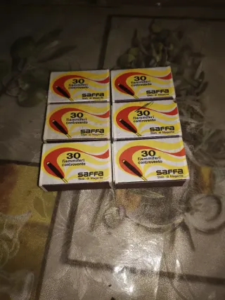 6 scatole di fiammiferi Saffa