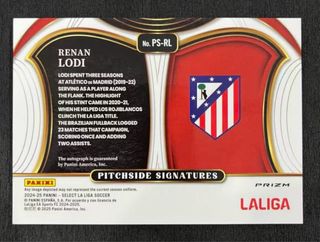 Renan Lodi 2024-25 Select Pitchside Signatures