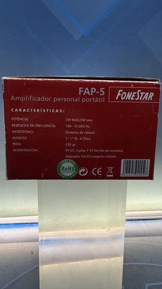 Sistema de amplificacion personal con microfono manos libres