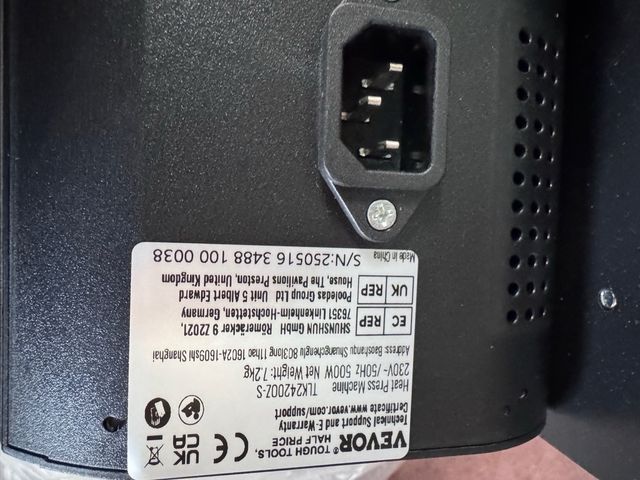 Pressa termica VEVOR per tazze