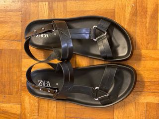Sandalias ZARA Negras Vestir de hombre