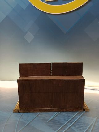 Maqueta de madera, Caseta de Sheriff, western, oeste, 33x22x23 cm