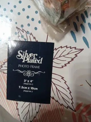 Marco de fotos plateado 3x4