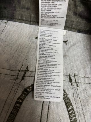 Pantalón militar camuflaje verde y negro