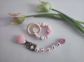 Catenella porta ciuccio e massaggiagengive