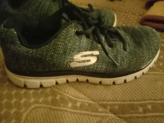 Zapatillas Skechers Mujer Azul/Gris