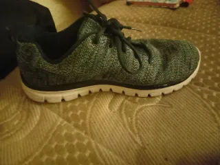 Zapatillas Skechers Mujer Azul/Gris