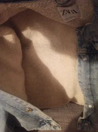 Chaqueta vaquera Zara forro borreguito