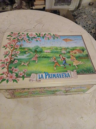 Scatola Latta Vintage Mulino Bianco La Primavera