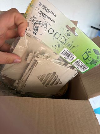 Accessori per nido in vimini e metallo