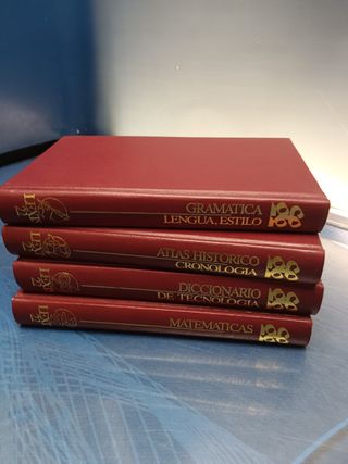4 libros, MATEMÁTICAS. GRAMÁTICA. DICCIONARIO DE TECNOLOGÍA. ATLAS HISTÓRICO Lexis 22