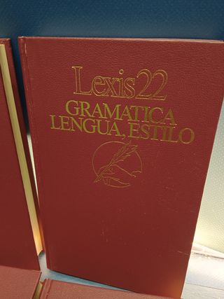 4 libros, MATEMÁTICAS. GRAMÁTICA. DICCIONARIO DE TECNOLOGÍA. ATLAS HISTÓRICO Lexis 22