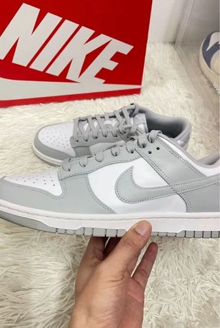 Nike Dunk Low Gris Blanco Talla 38.5