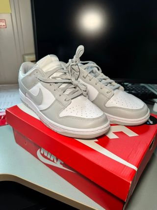 Nike Dunk Low Gris Blanco Talla 38.5