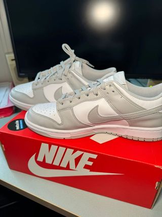 Nike Dunk Low Gris Blanco Talla 38.5