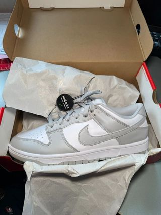 Nike Dunk Low Gris Blanco Talla 38.5