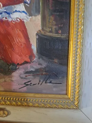 Cuadro al óleo sobre lienzo