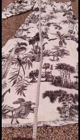 Vestido asimétrico estampado M