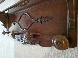 Perchero artesanal madera noble