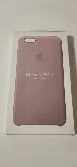 Custodia iPhone 6s Plus Apple in pelle grigio rosa nuova