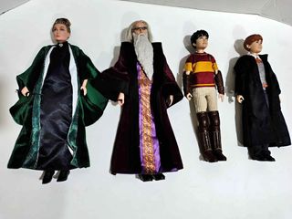 Muñecos Harry Potter Dumbledore, McGonagall, Harry