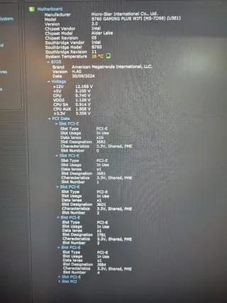 MSI B760 Gaming Plus Wifi + Intel i5-12400F
